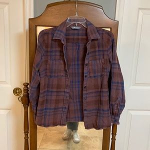 The North Face size S flannel shirt